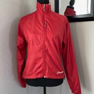 CLOUDVEIL Red Packable Vented Biking Windbreaker Jacket Small